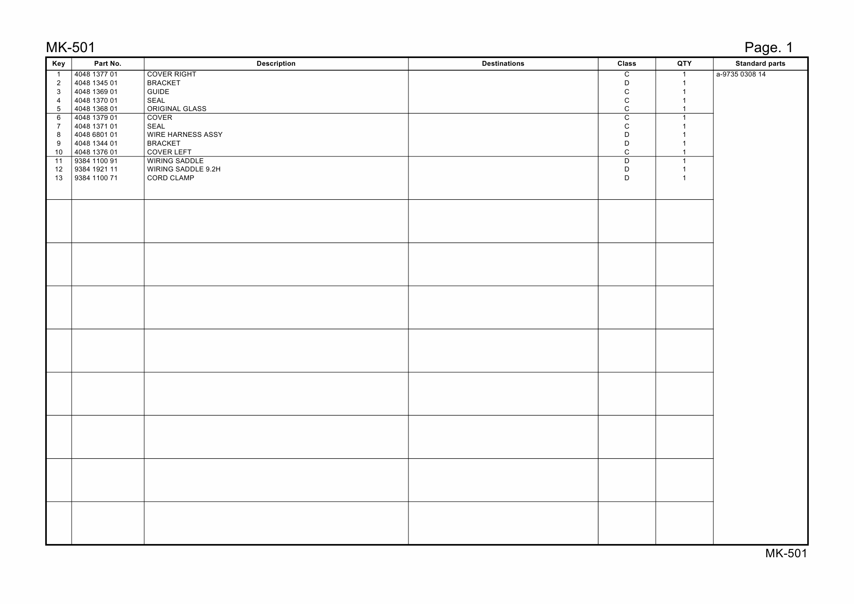 Konica-Minolta Options MK-501 Parts Manual-6